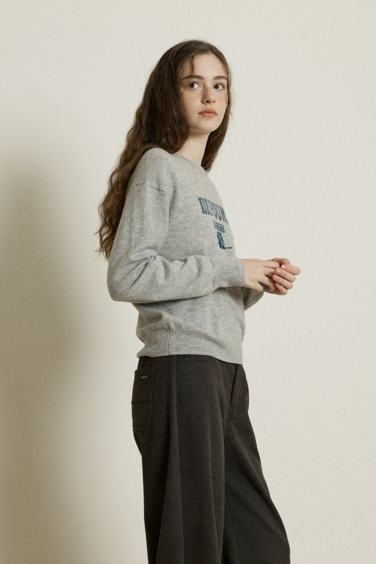 【YOONA同款】 WOOL CABINE LOGO PULLOVER