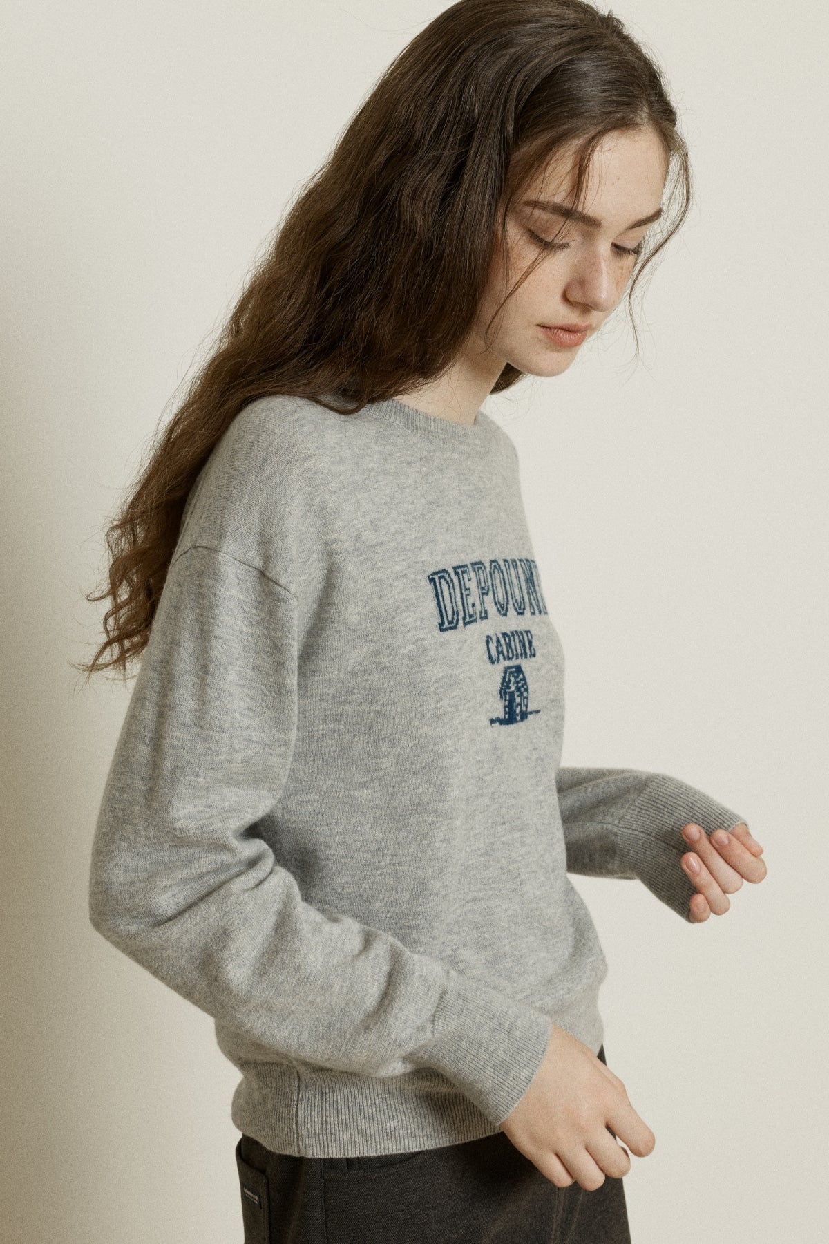 【YOONA同款】 WOOL CABINE LOGO PULLOVER