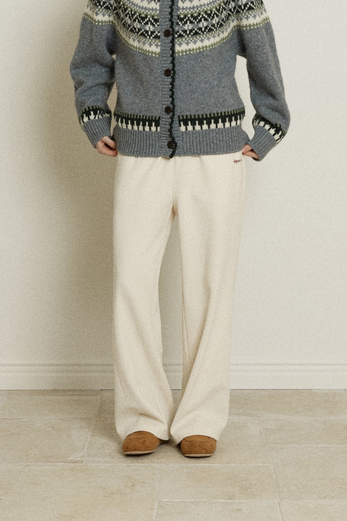 【YOONA同款】 RIBBED BANDING PANTS