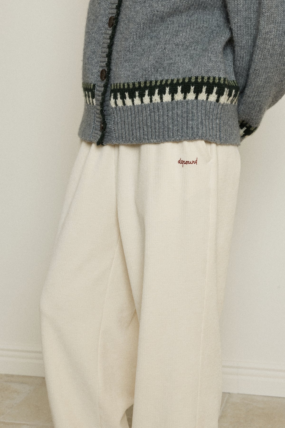 【YOONA同款】 RIBBED BANDING PANTS