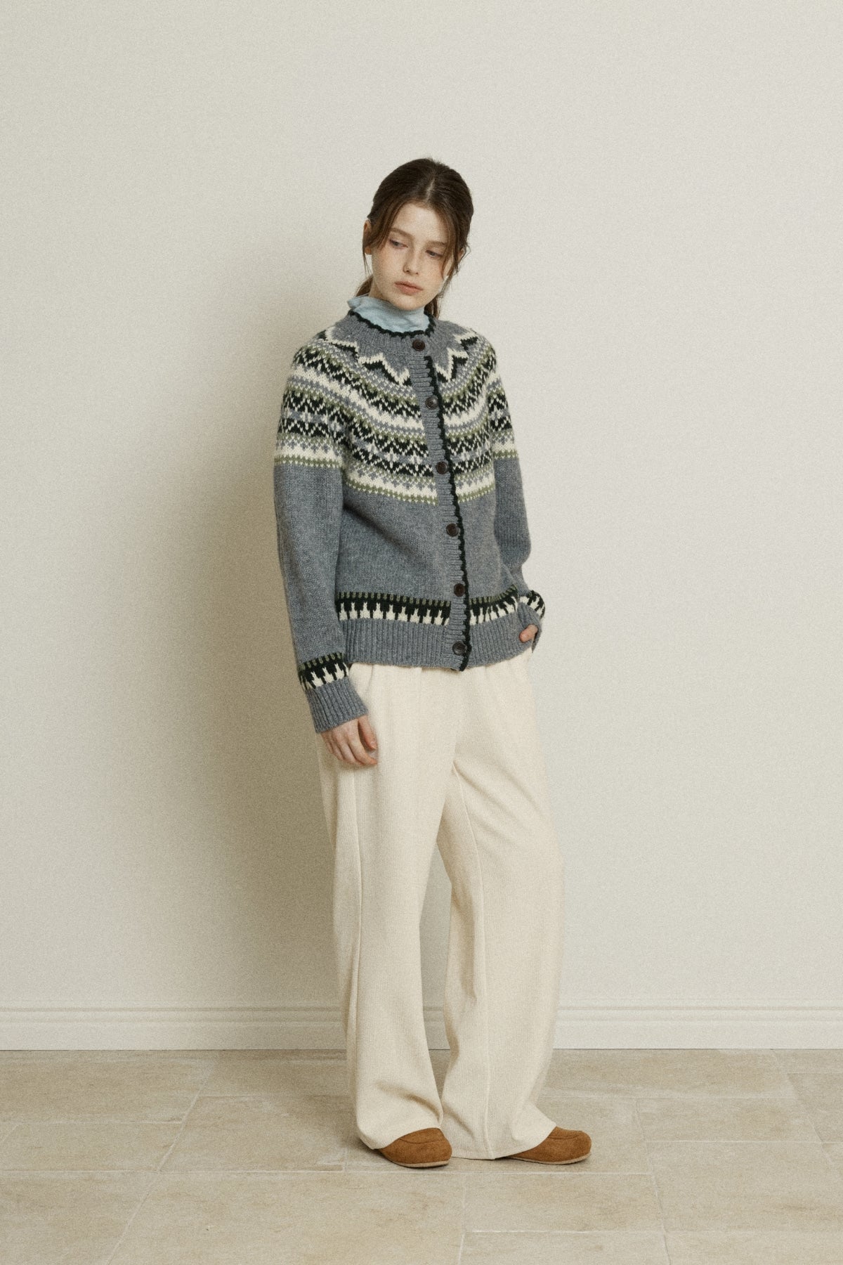 【YOONA同款】 RIBBED BANDING PANTS