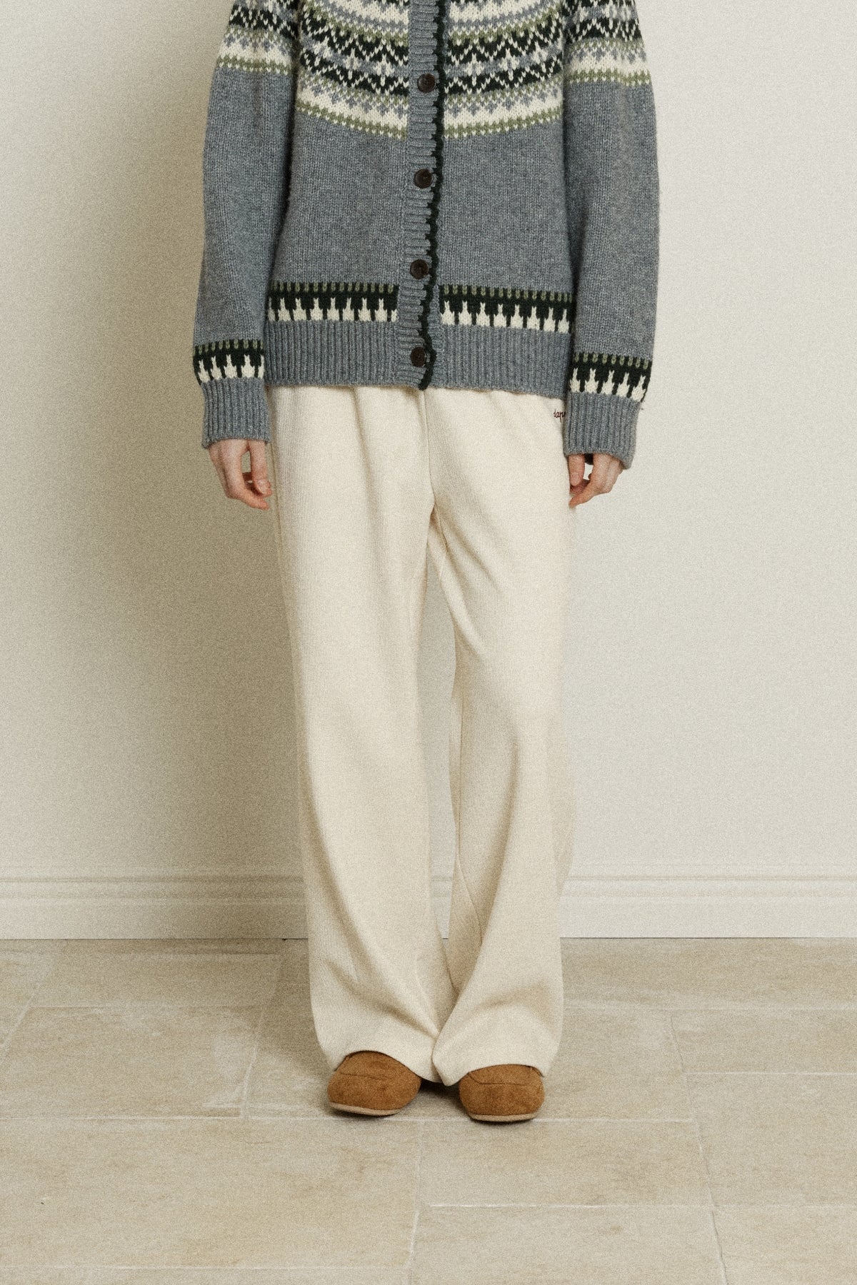 【YOONA同款】 RIBBED BANDING PANTS