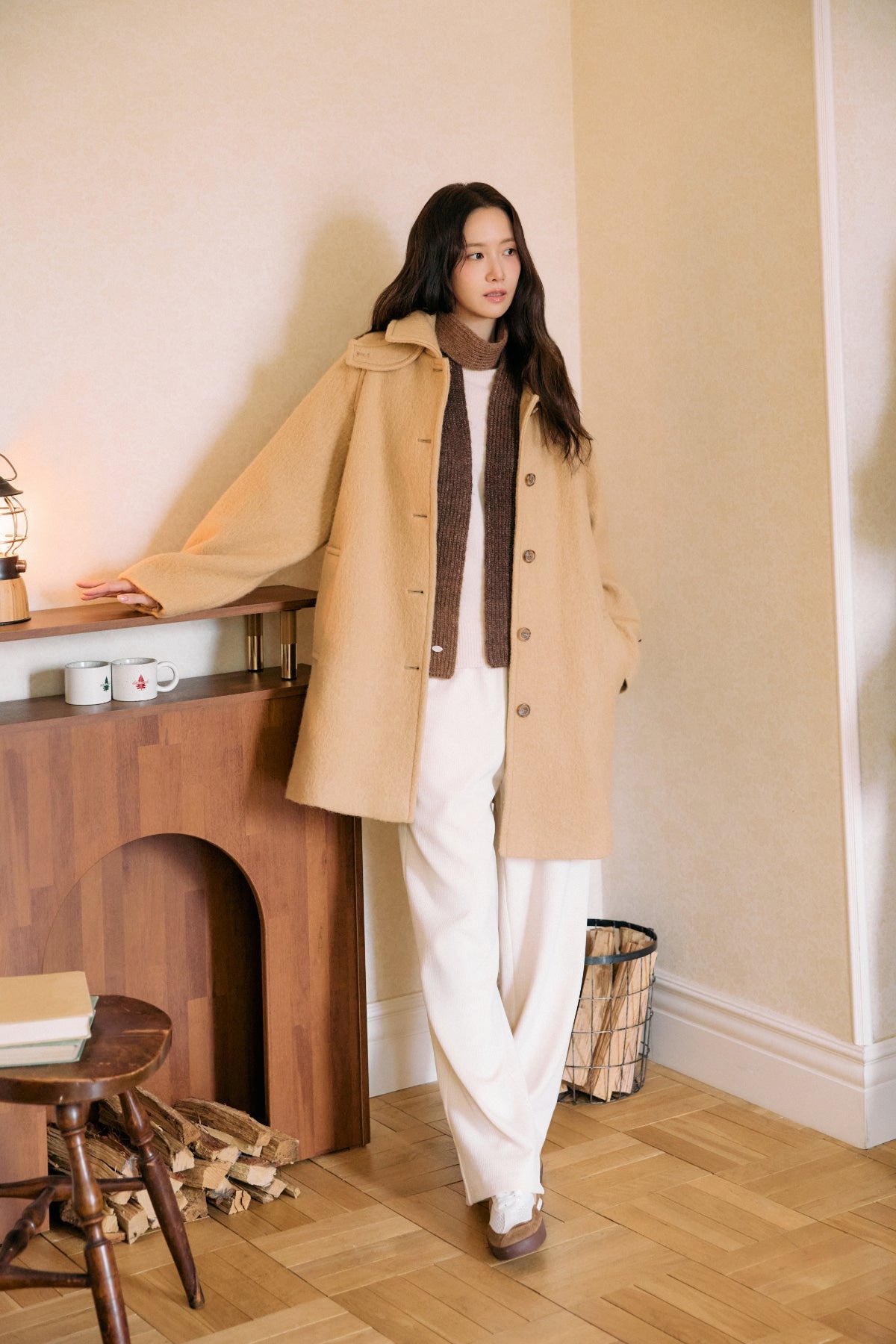 【YOONA同款】 RIBBED BANDING PANTS