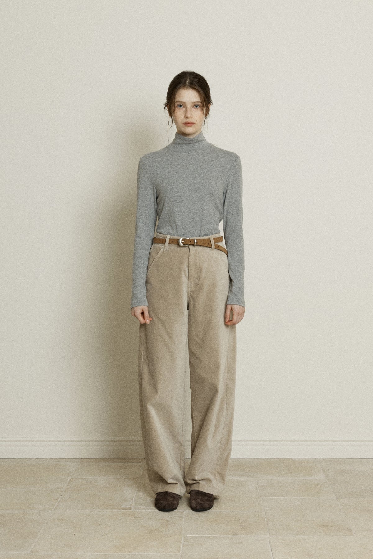 【YOONA同款】 PEACHED BAGGY PANTS