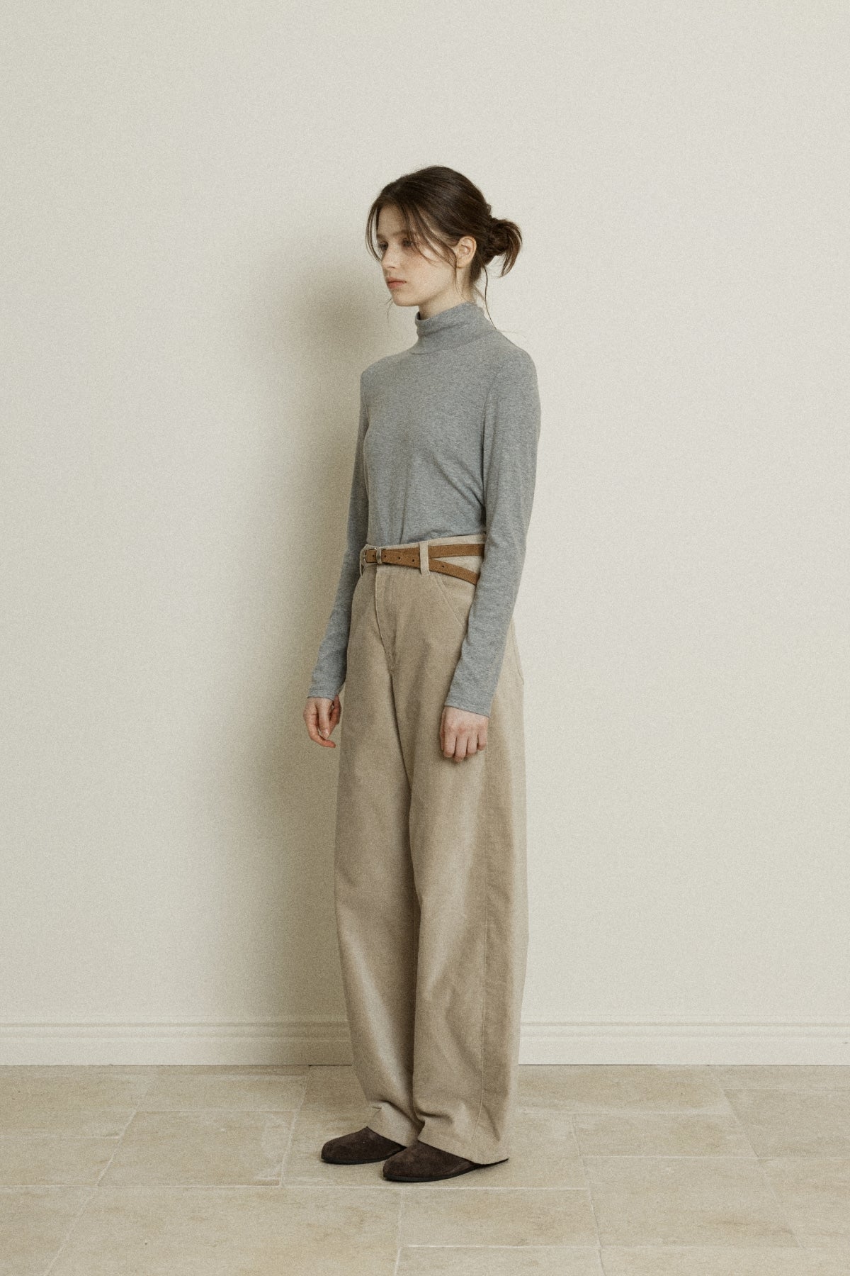 【YOONA同款】 PEACHED BAGGY PANTS