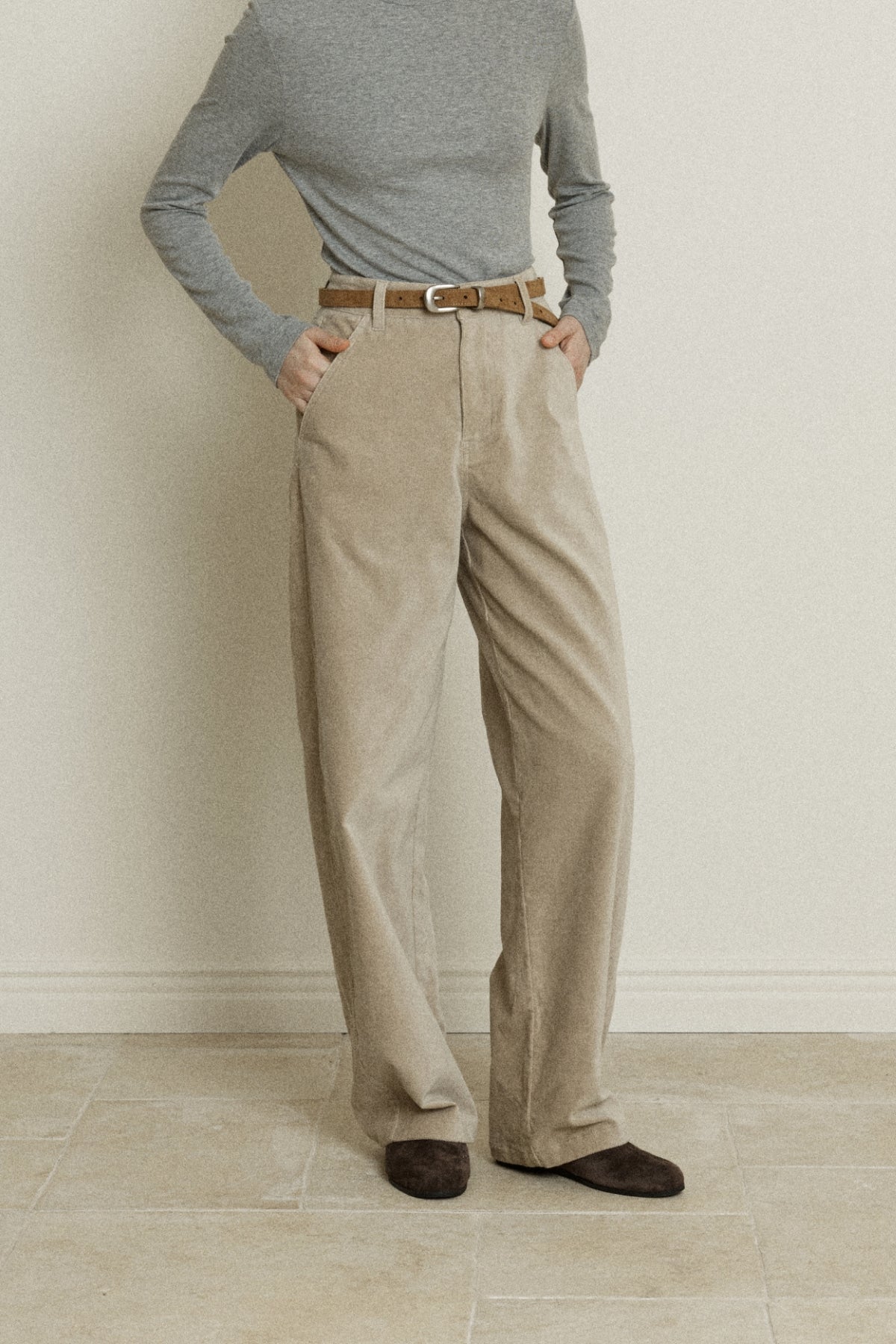 【YOONA同款】 PEACHED BAGGY PANTS