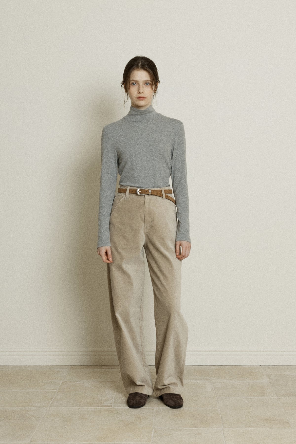 【YOONA同款】 PEACHED BAGGY PANTS