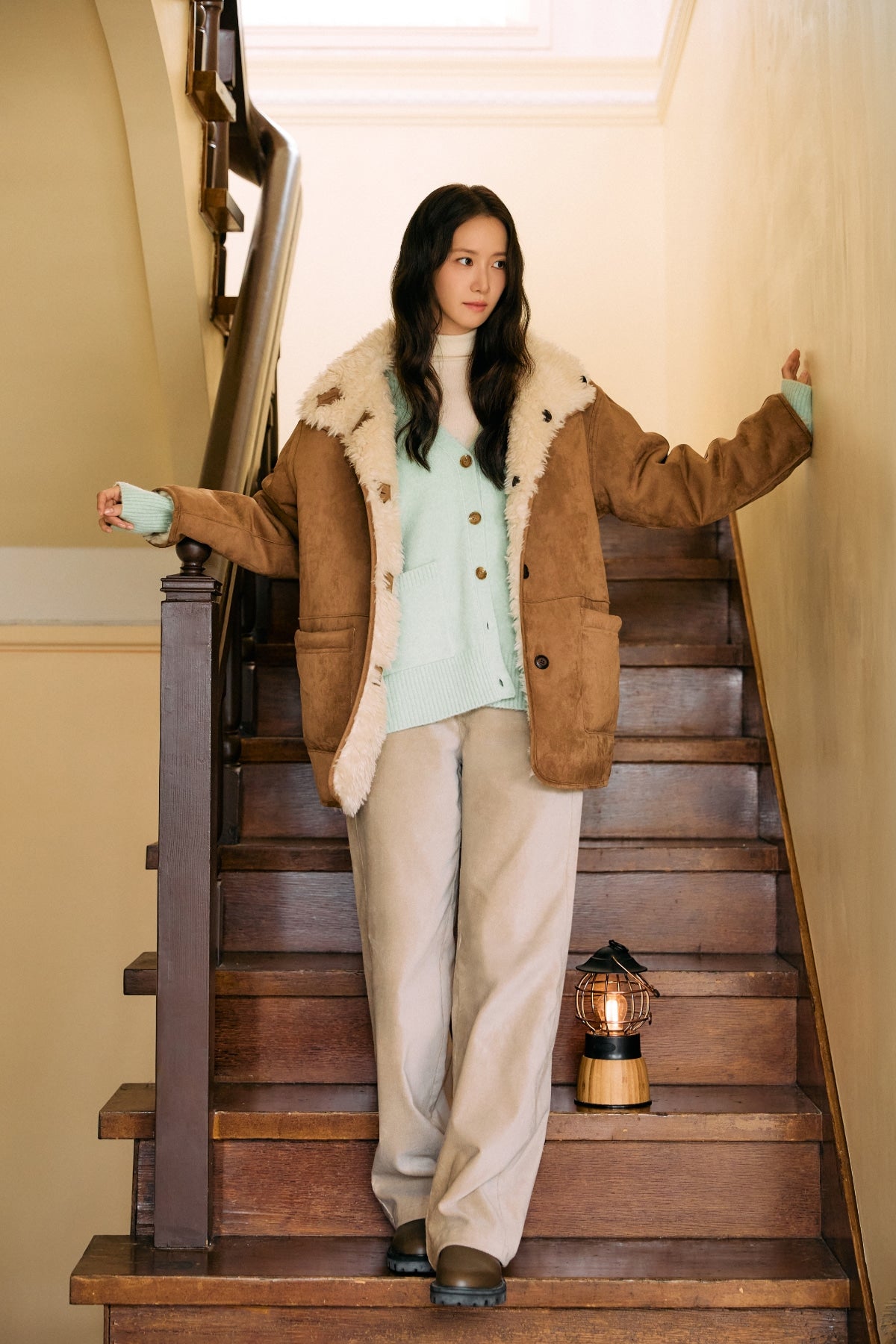 【YOONA同款】 PEACHED BAGGY PANTS