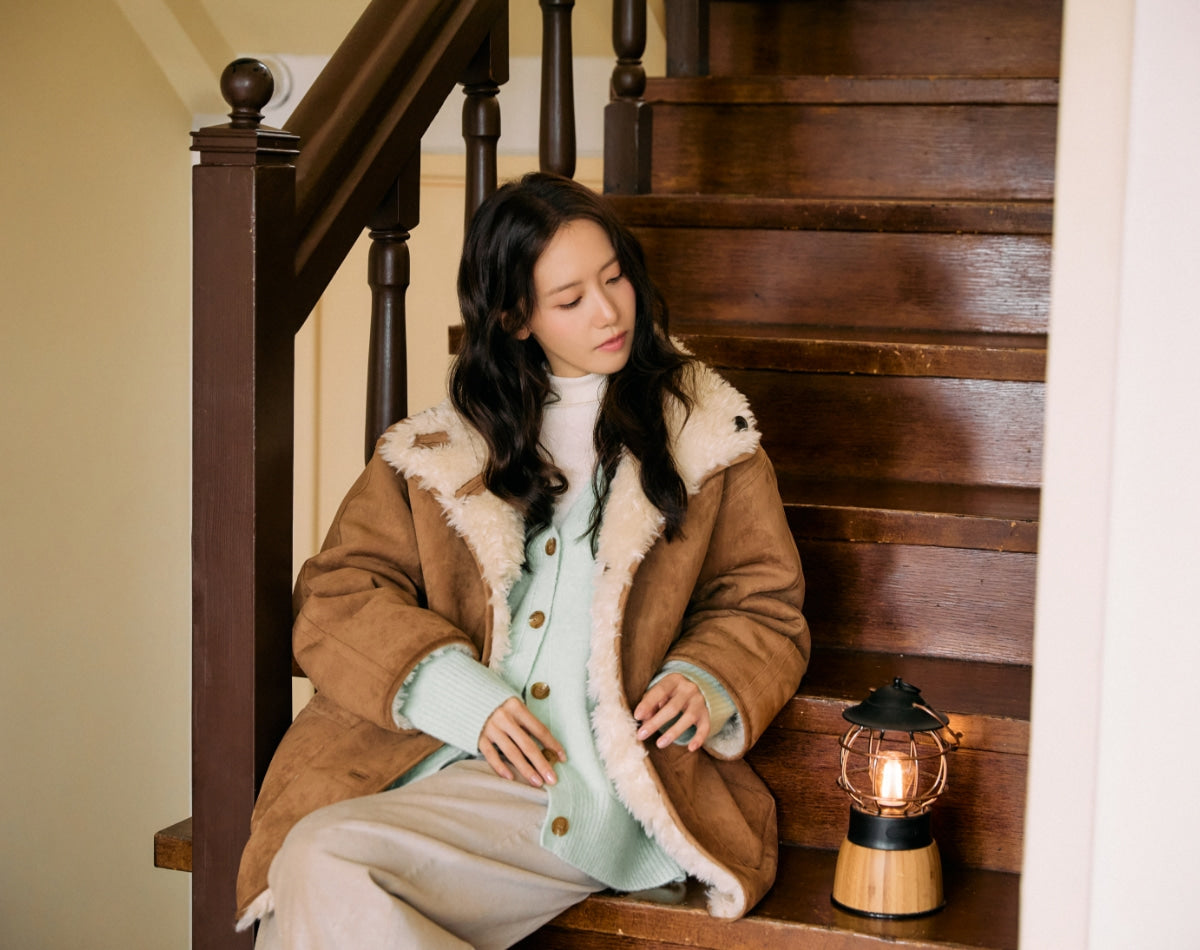【YOONA同款】 PEACHED BAGGY PANTS