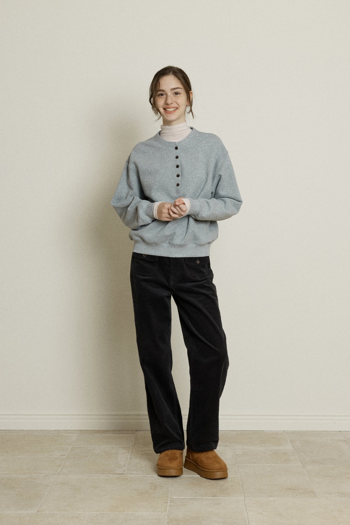 【YOONA同款】 CORDUROY POCKET PANTS