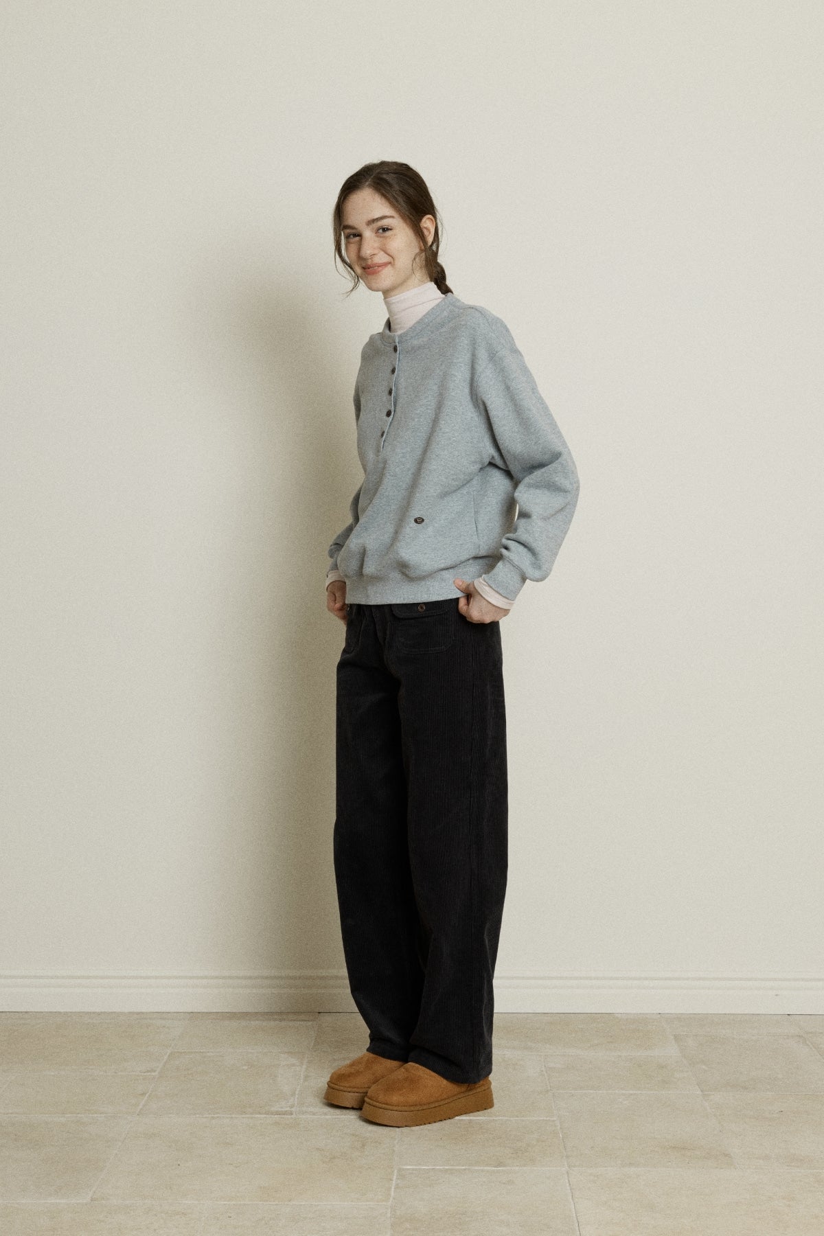 【YOONA同款】 CORDUROY POCKET PANTS