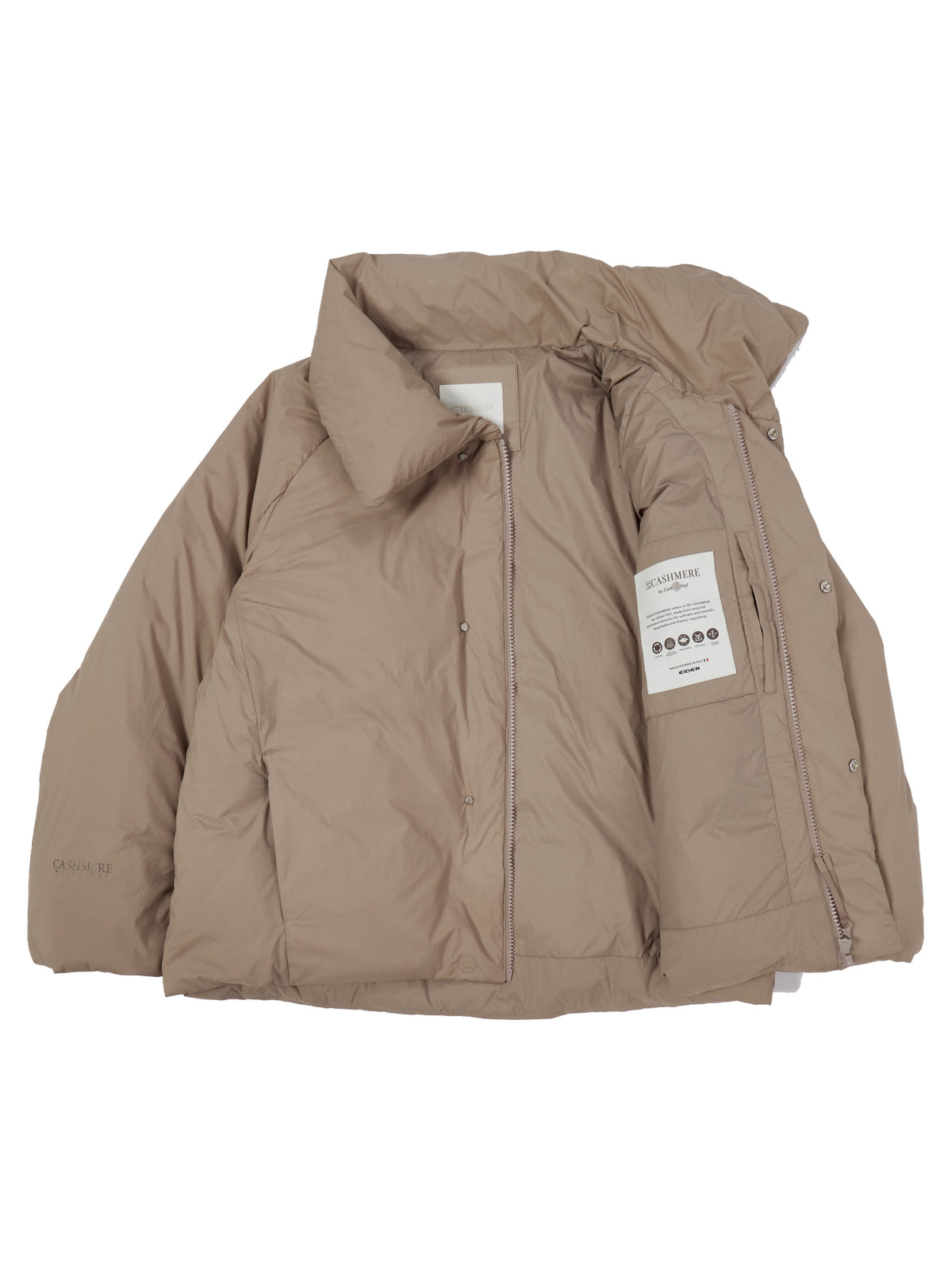 EIDER LA BELLE SHORT COAT DOWN JACKET MID BEIGE
