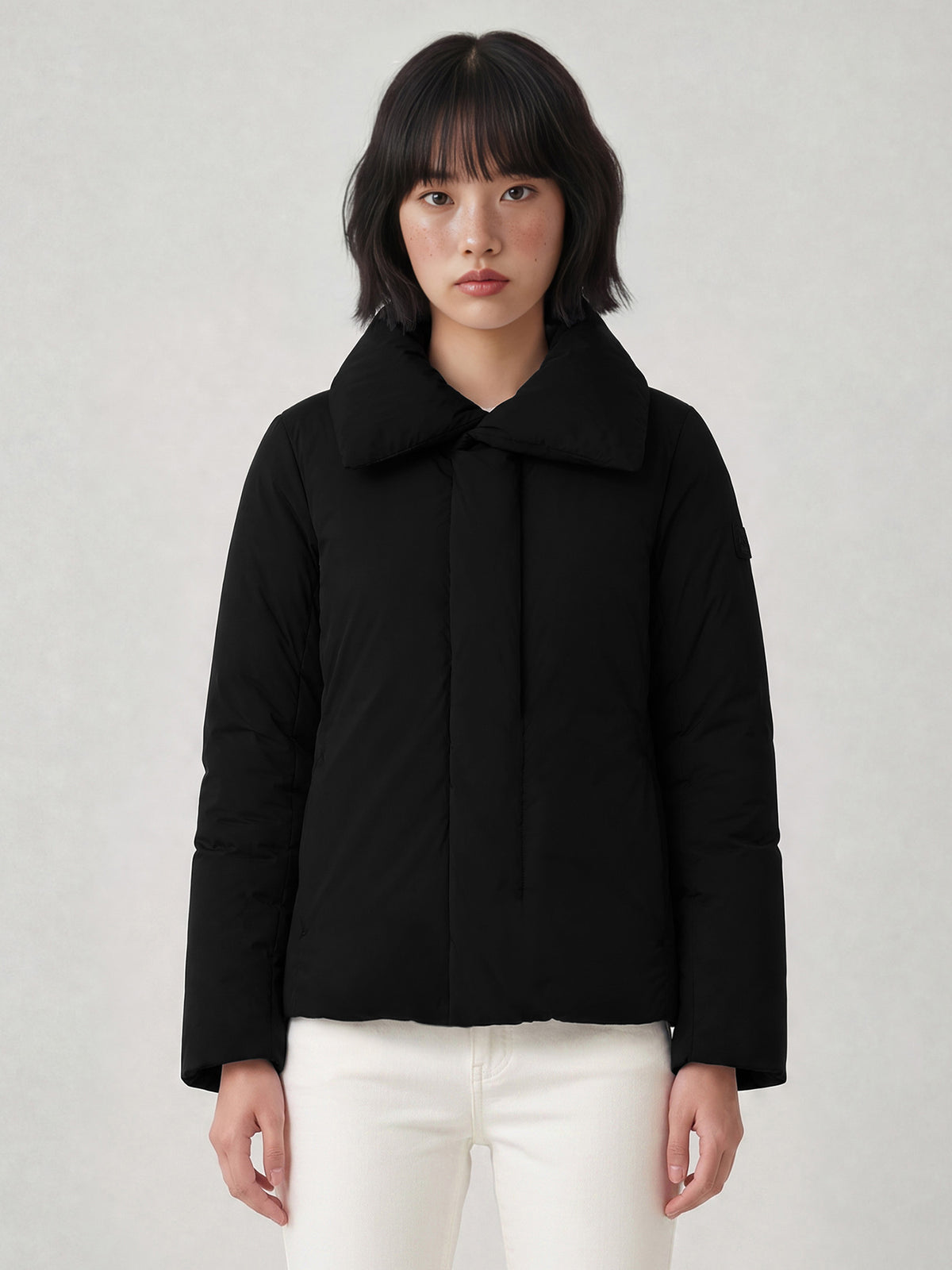 EIDER LA BELLE SHORT COAT DOWN JACKET Black