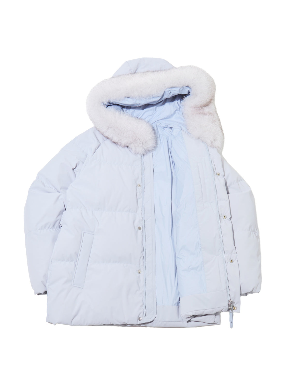 EIDER MONGLIT FOX MIDDLE GOOSE DOWN JACKET Light Blue