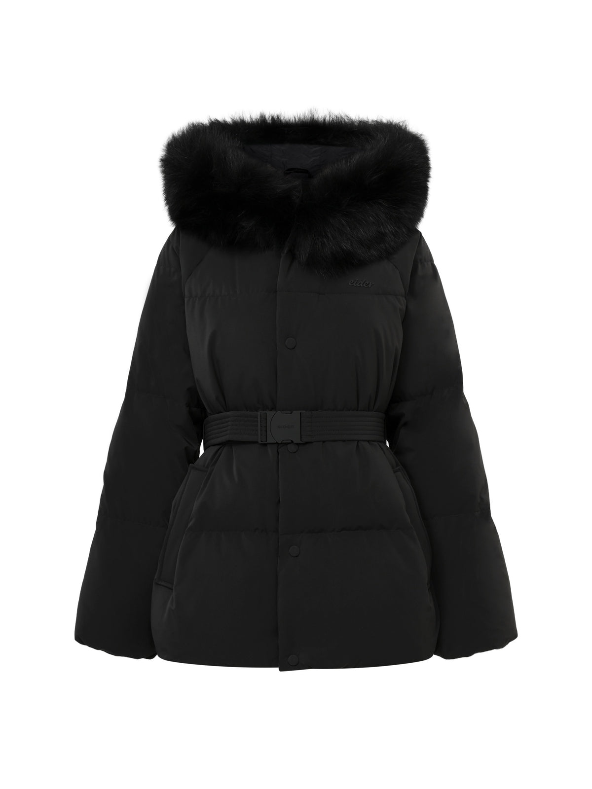EIDER MONGLIT FOX MIDDLE GOOSE DOWN JACKET Black