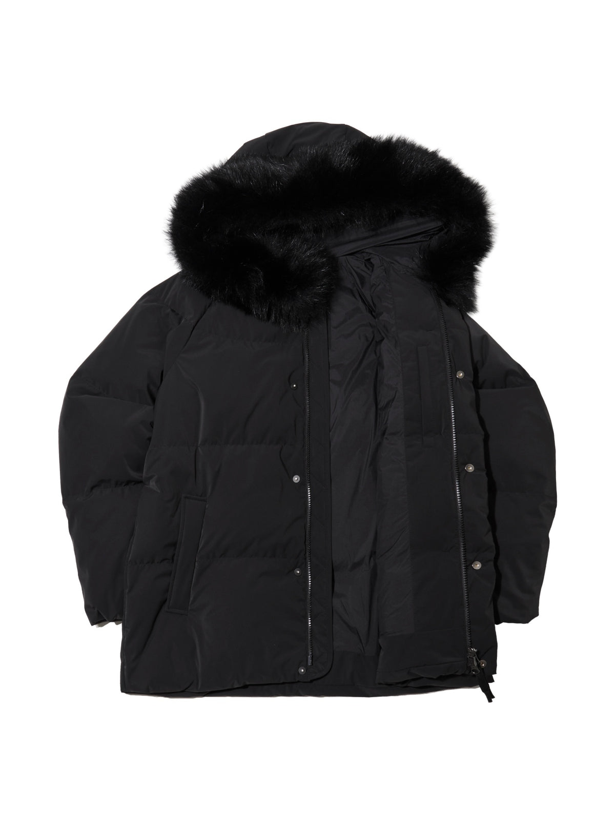EIDER MONGLIT FOX MIDDLE GOOSE DOWN JACKET Black