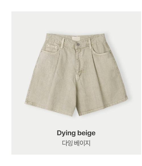 MUTED PINTUCK BERMUDA SHORTS - 4 COLORS