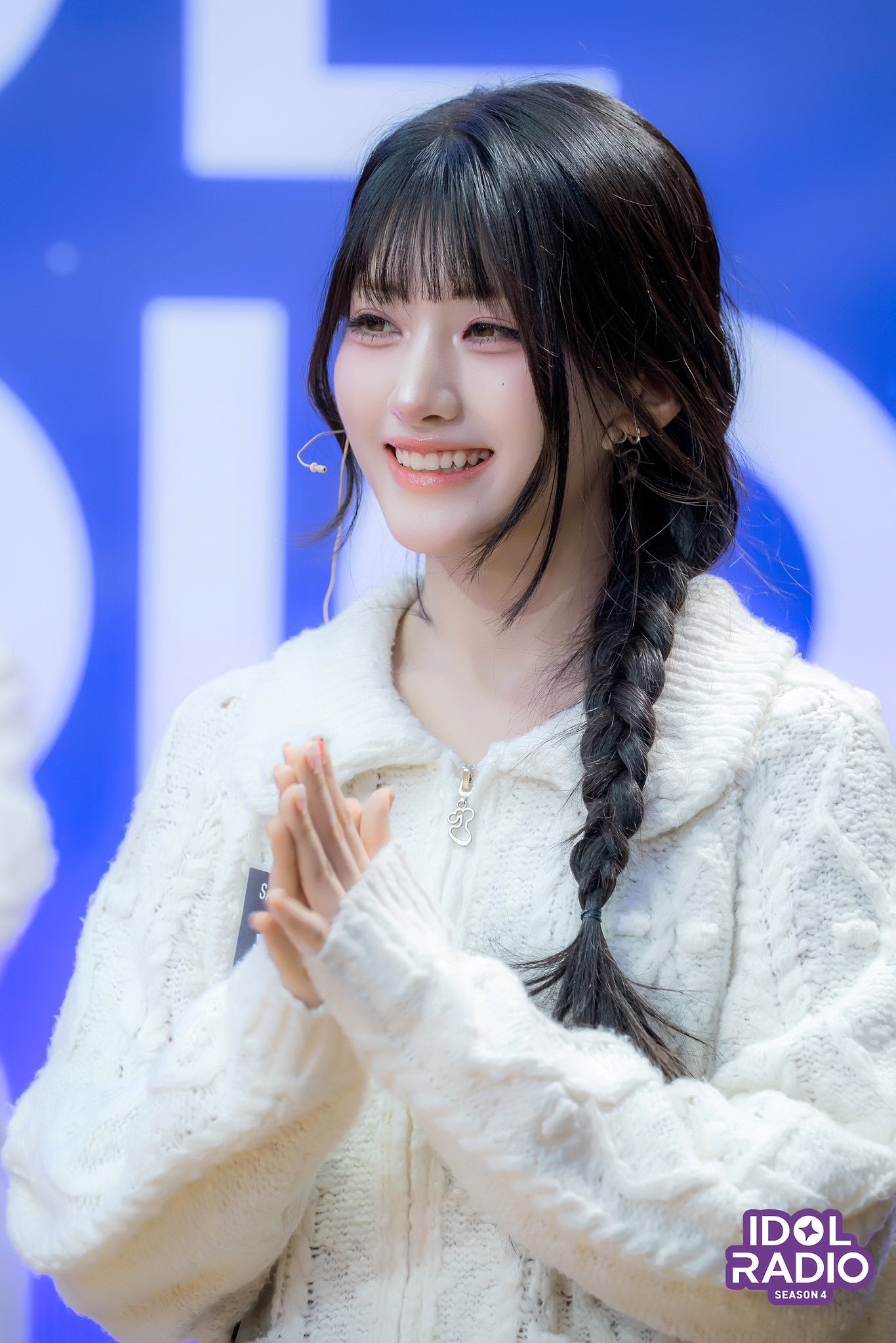 POPCORN KNIT ZIP-UP - BUTTER #JUNHWI同款!