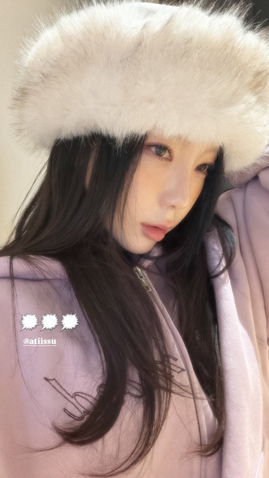 Pink Mauve Tully Hooded Zip Up (3rd) #TAEYEON同款!