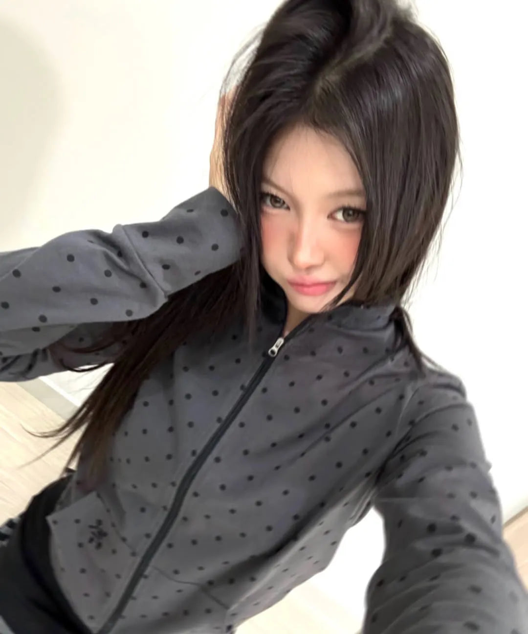 DOT SYMBOL ZIP UP - 2 colors #KARINA同款!