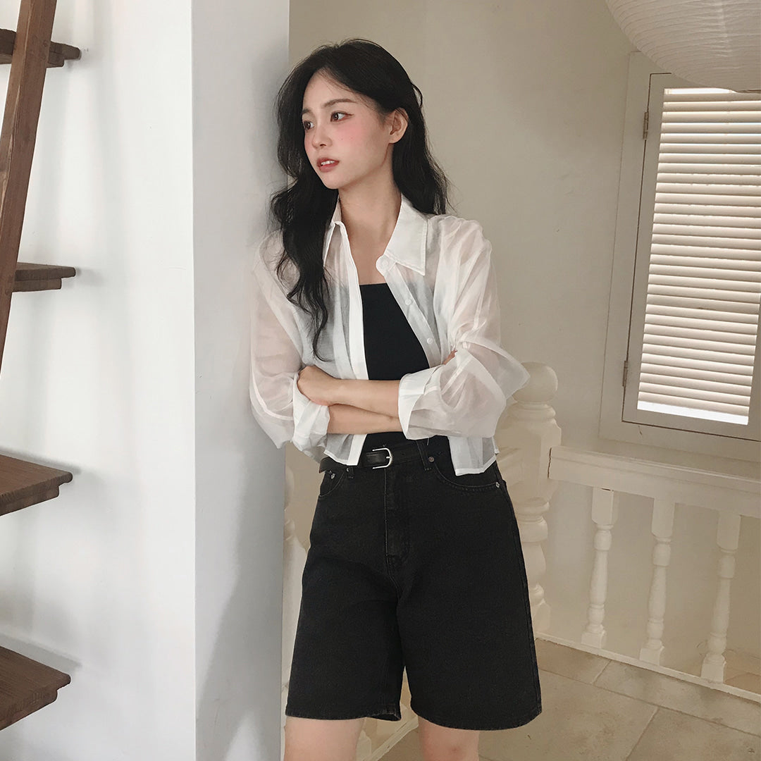 FIRM SQUARE-NECK SLEEVELESS - 3 COLORS