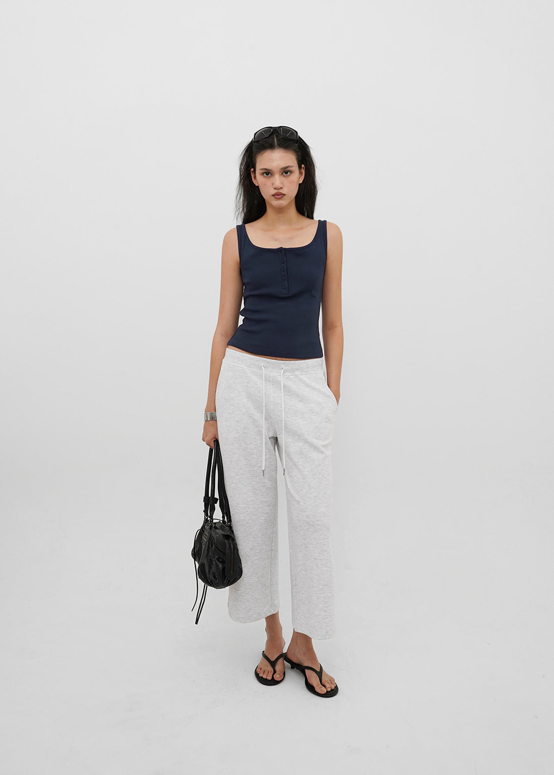 AIR SWEAT CAPRI BANDED PANTS - 3 COLORS 5