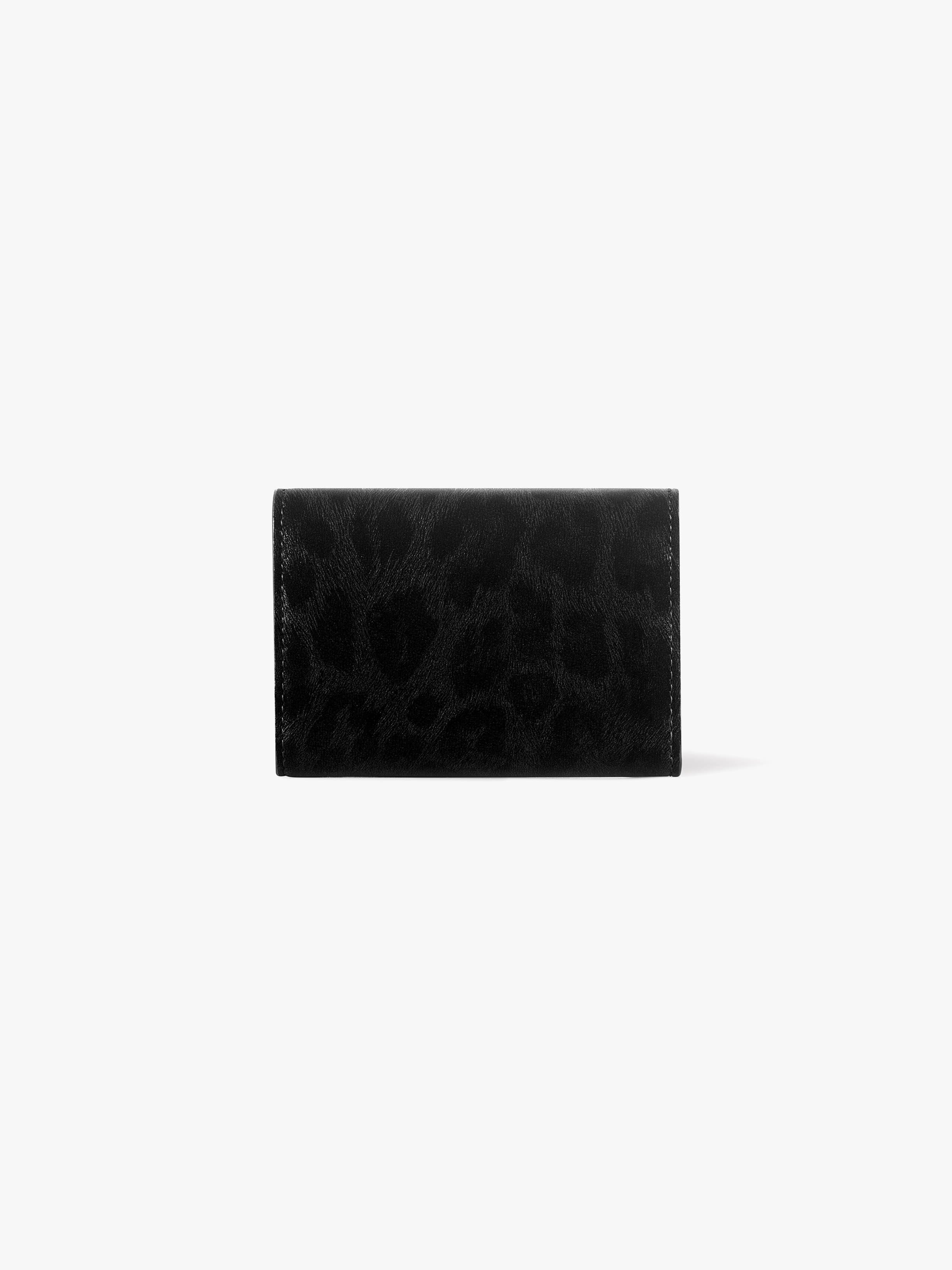 MATT TRIANGLE WALLET - LEOPARD BLACK