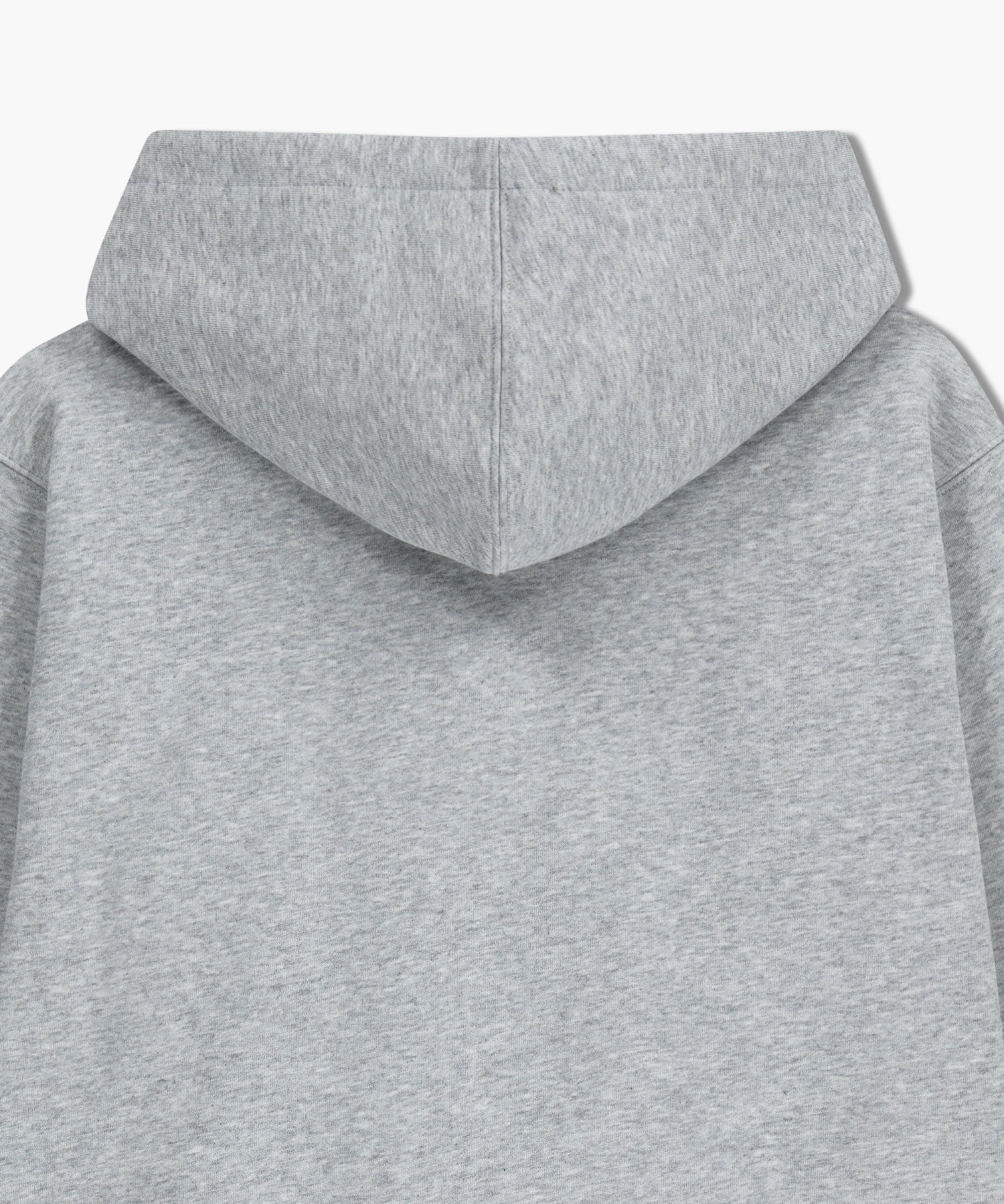 CLASSIC LOGO EMBROIDERY HOODIE (BRUSHED) heather gray