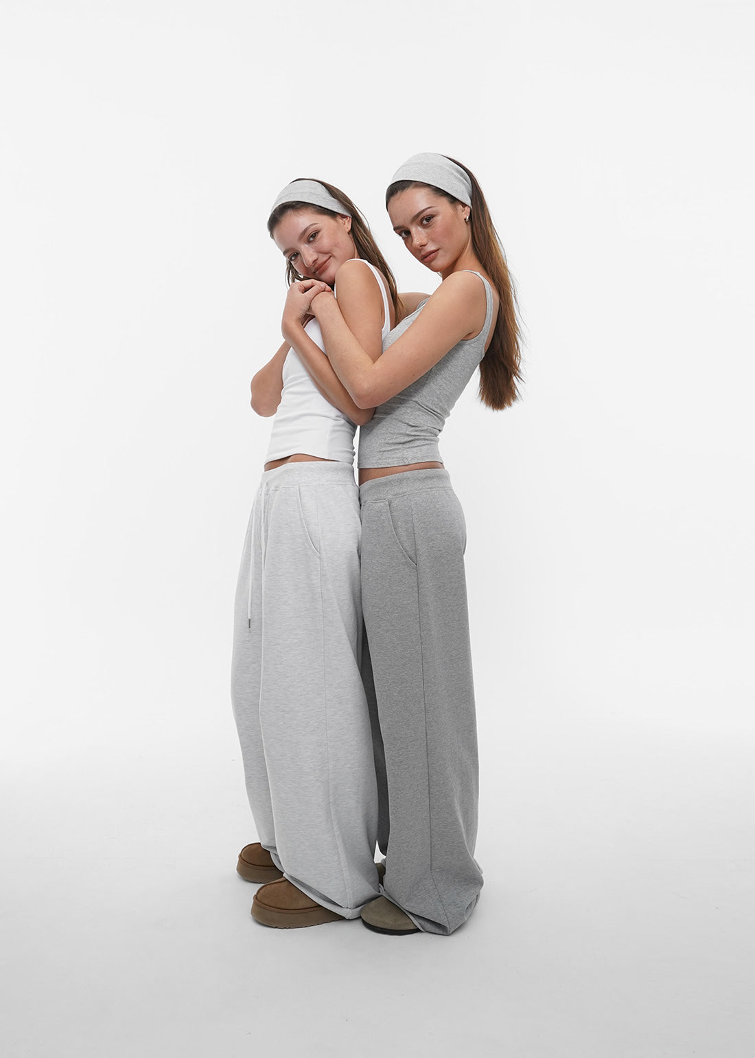 MID SWEAT CUTTING WIDE PANTS - 3 COLORS 6