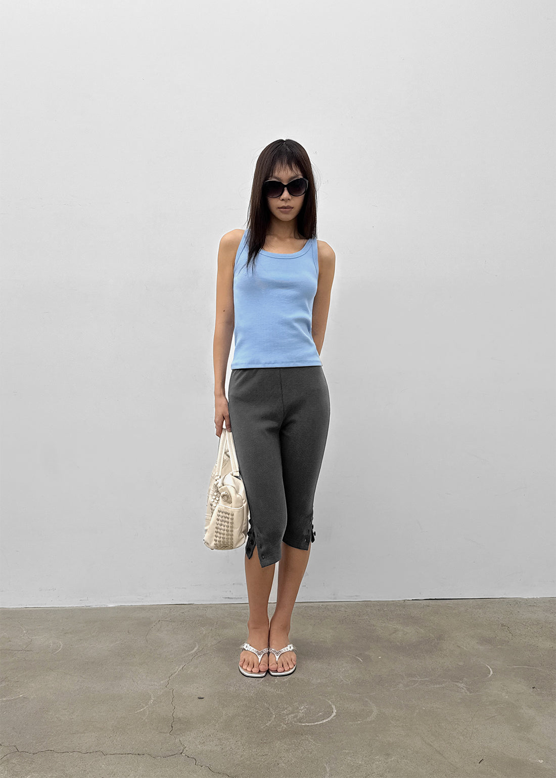 U-NECK RIBBED TANK - 7 COLORS 14