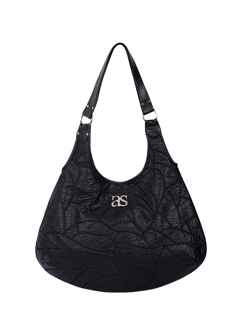 ASON BECKY SHOULDER BAG - 2 COLORS - BLACK