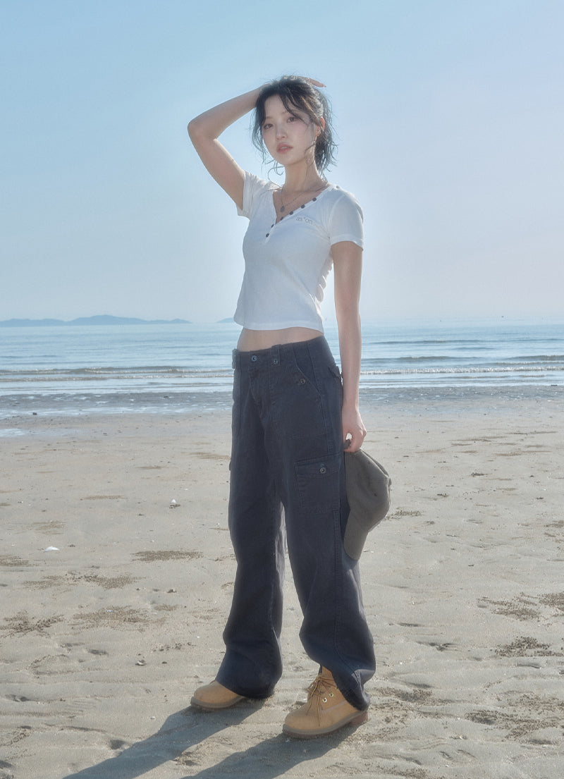 ASON JED CARGO PANTS - 3 COLORS - CHARCOAL