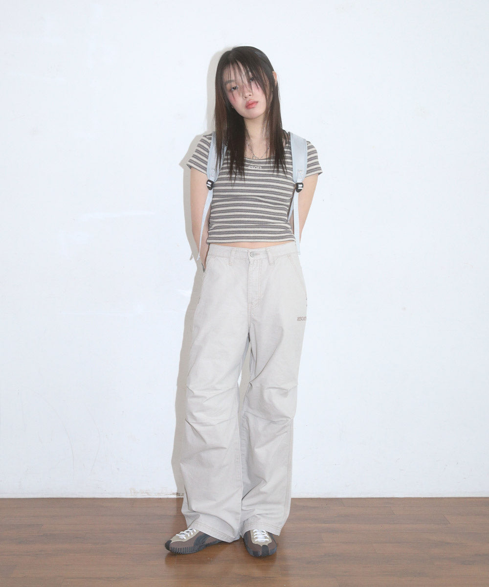 ASON NELL PARACHUTE PANTS - 2 COLORS - LIGHT BEIGE