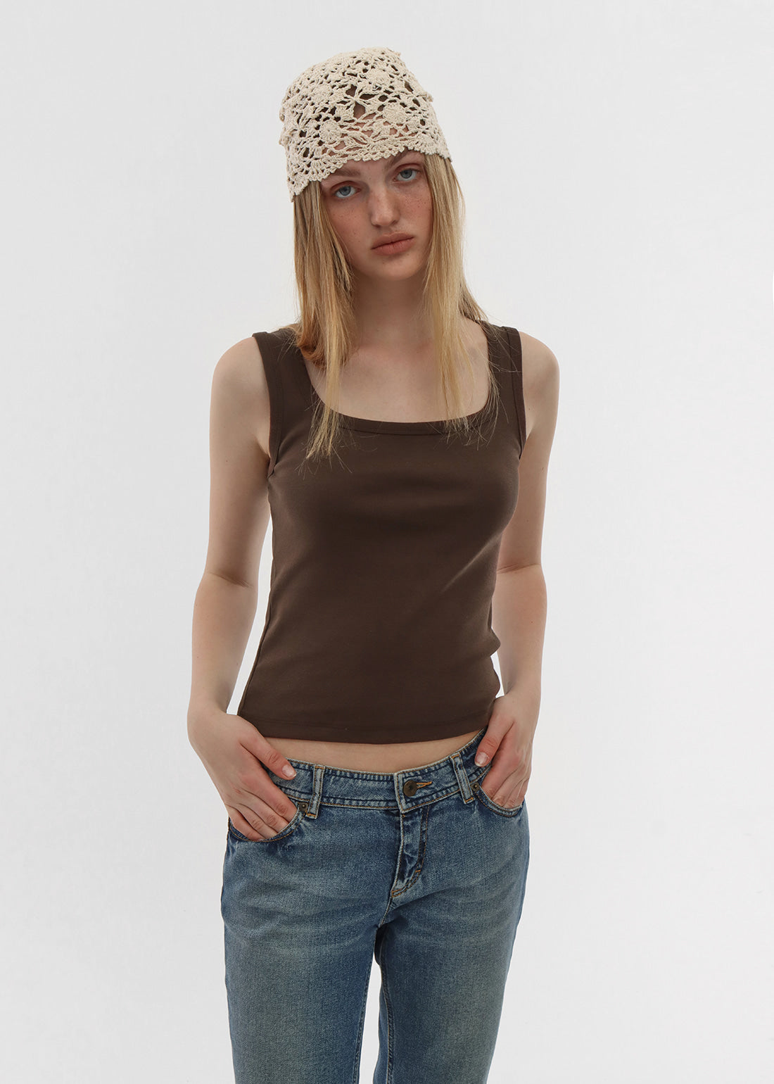 STANDARD WIDE SQUARE NECK TANK 11