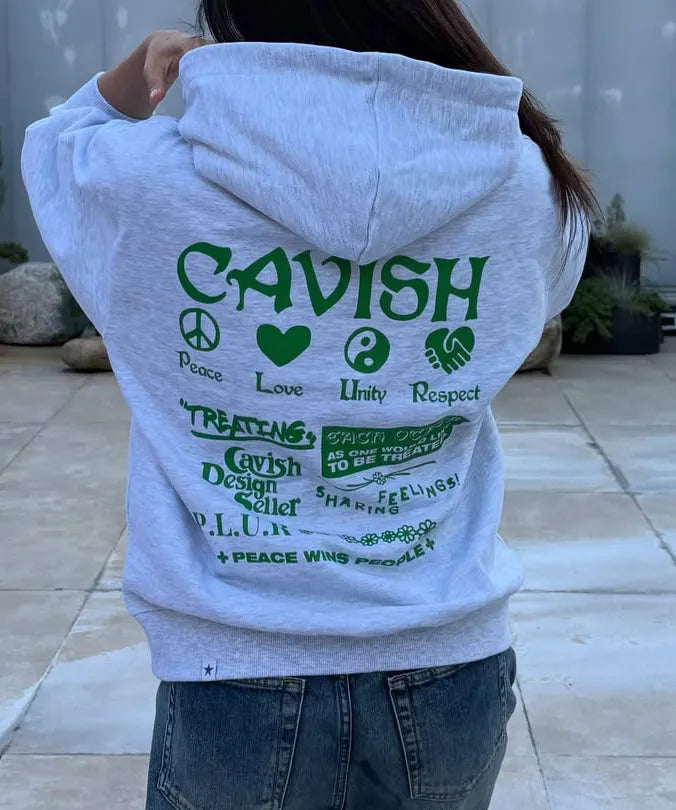 PLUR HOODIE LIGHT GREY