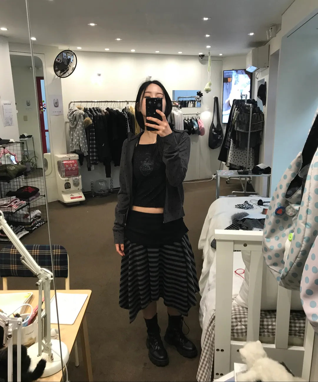 DOT SYMBOL ZIP UP - 2 colors #KARINA同款!