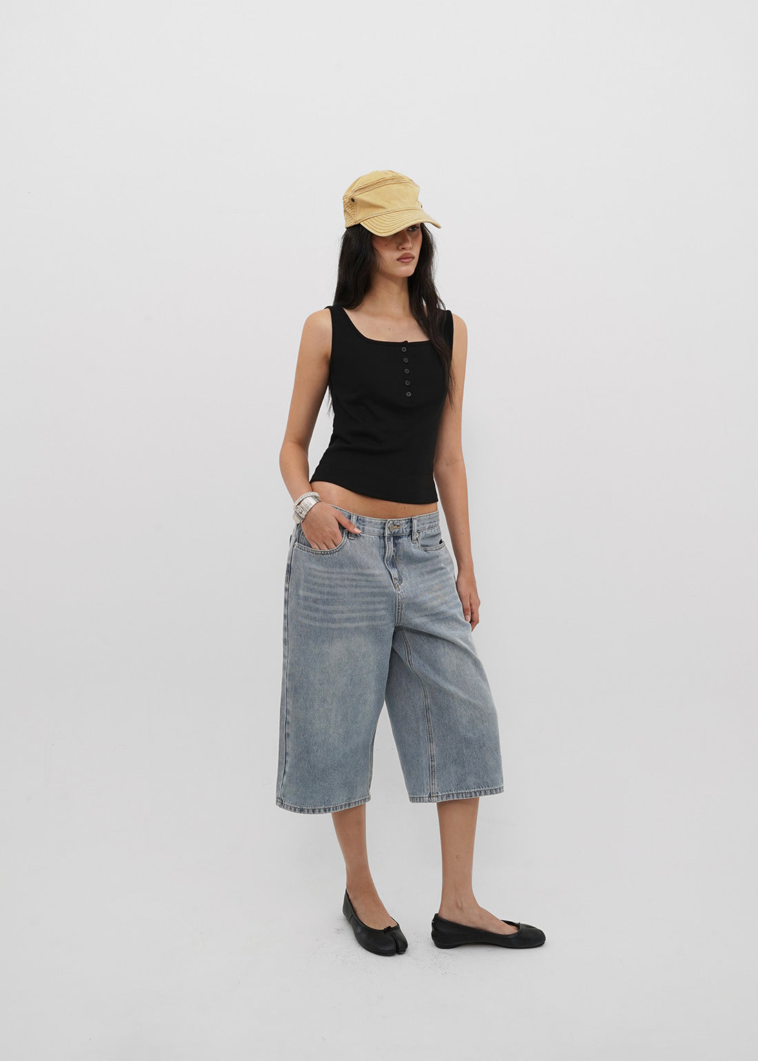 SUMMER WASHING BERMUDA JEANS 13