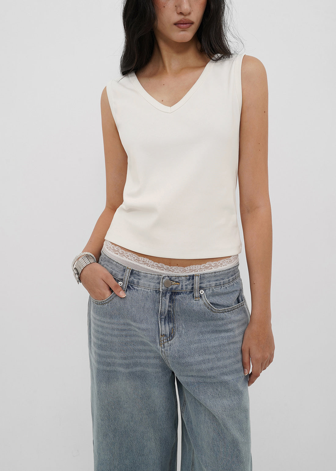 STRETCH STANDARD V-NECK TANK 13