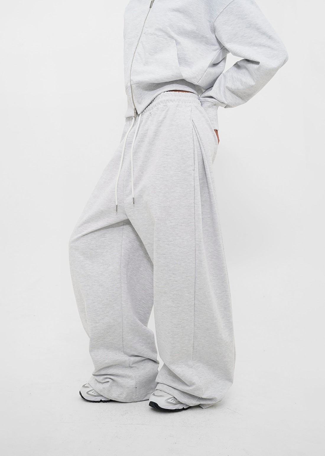 MID SWEAT FOLDING TWO-WAY PANTS - 4 COLORS 5