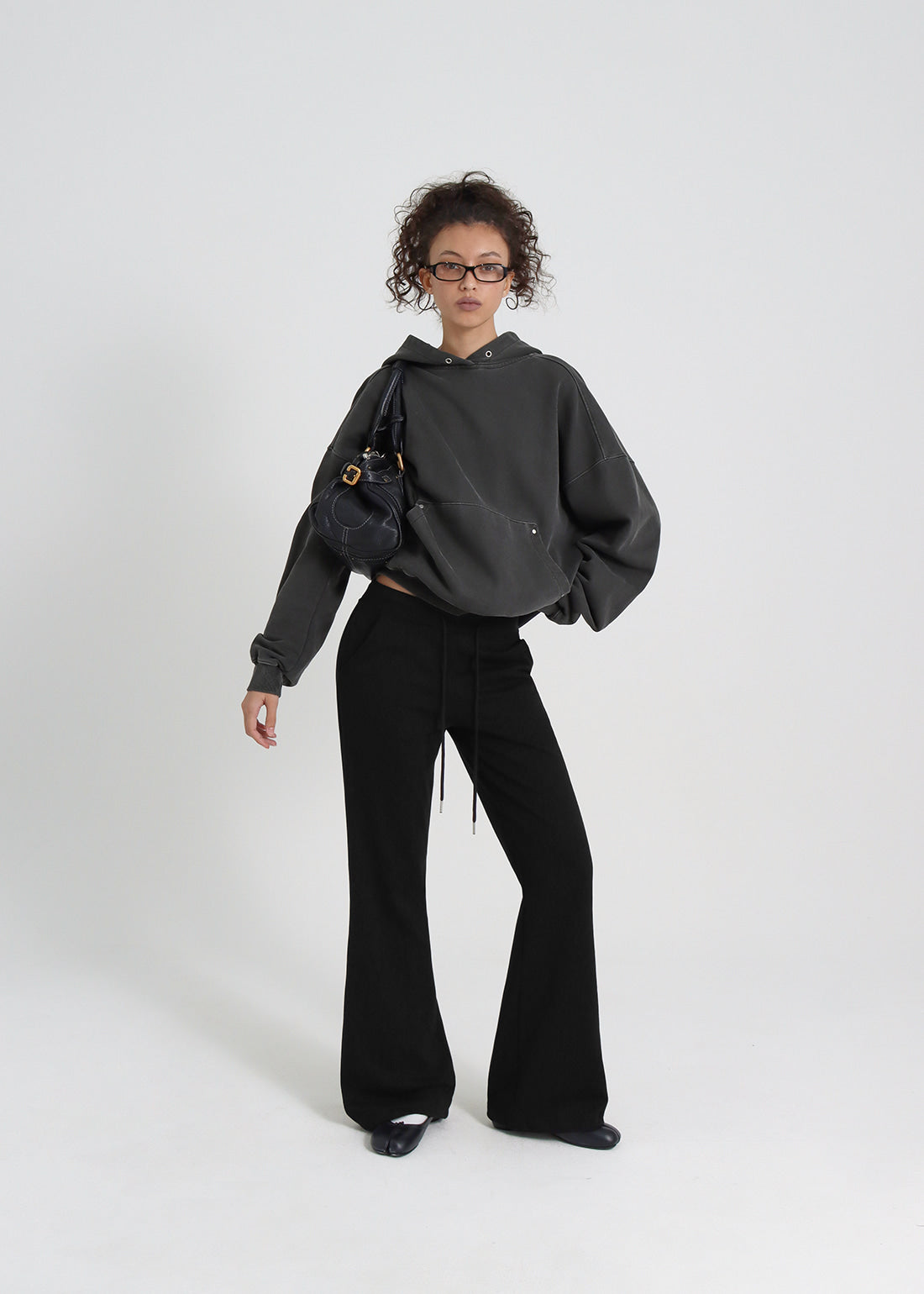 LIGHT SWEAT BOOTCUT BANDED PANTS - 3 COLORS 6