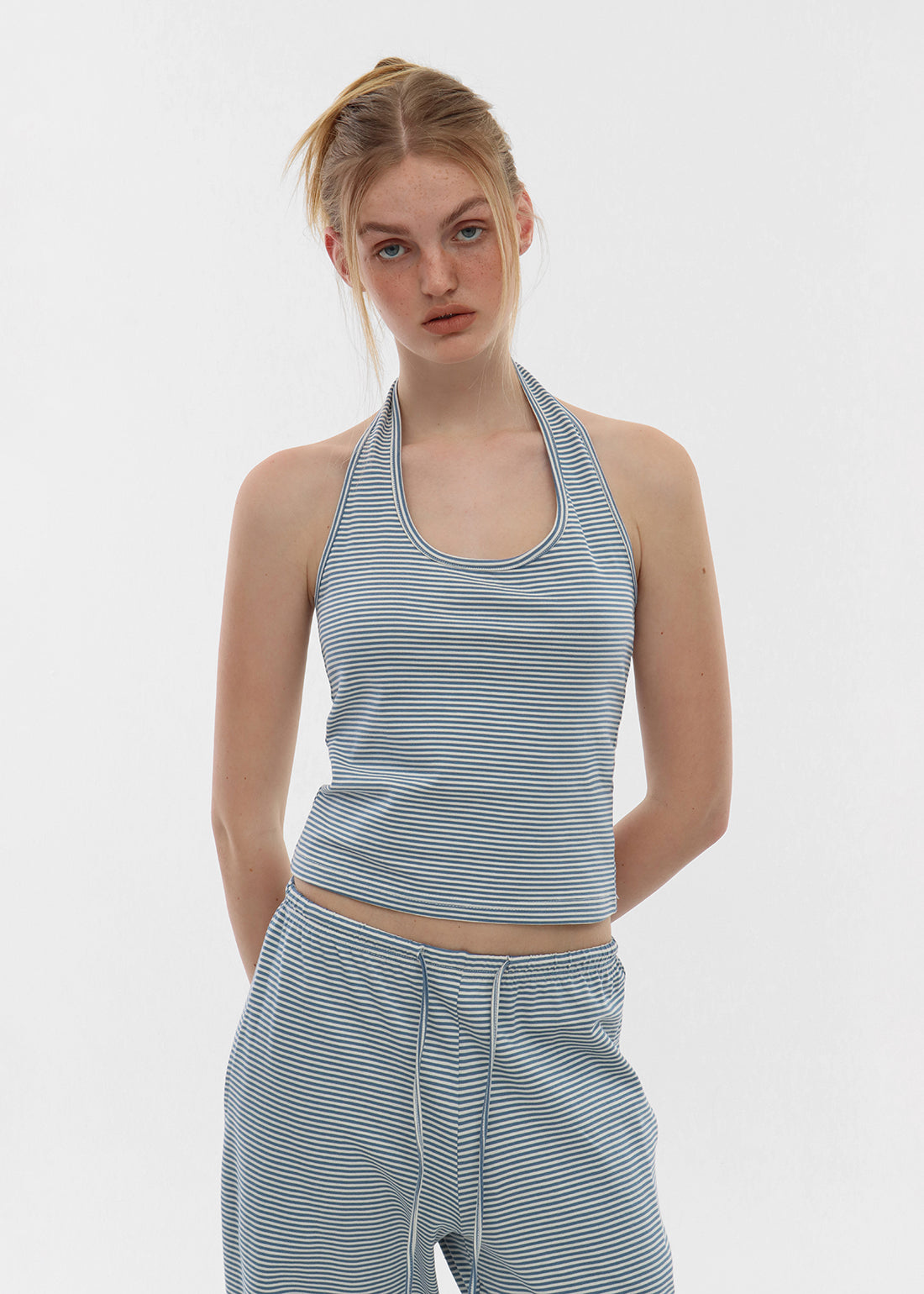 STRIPE HALTER TANK - 2 COLORS 2