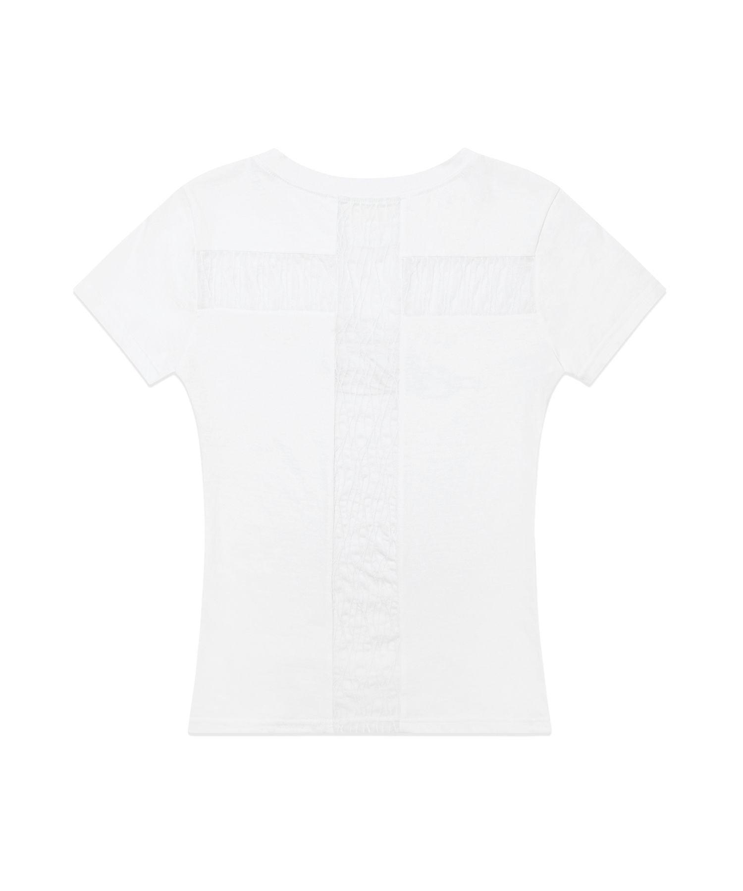 BACK CROSS TEE - 3 COLORS WHITE 1