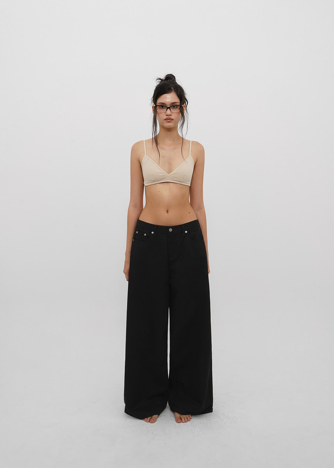 LOW WIDE COTTON PANTS - 2 COLORS 3