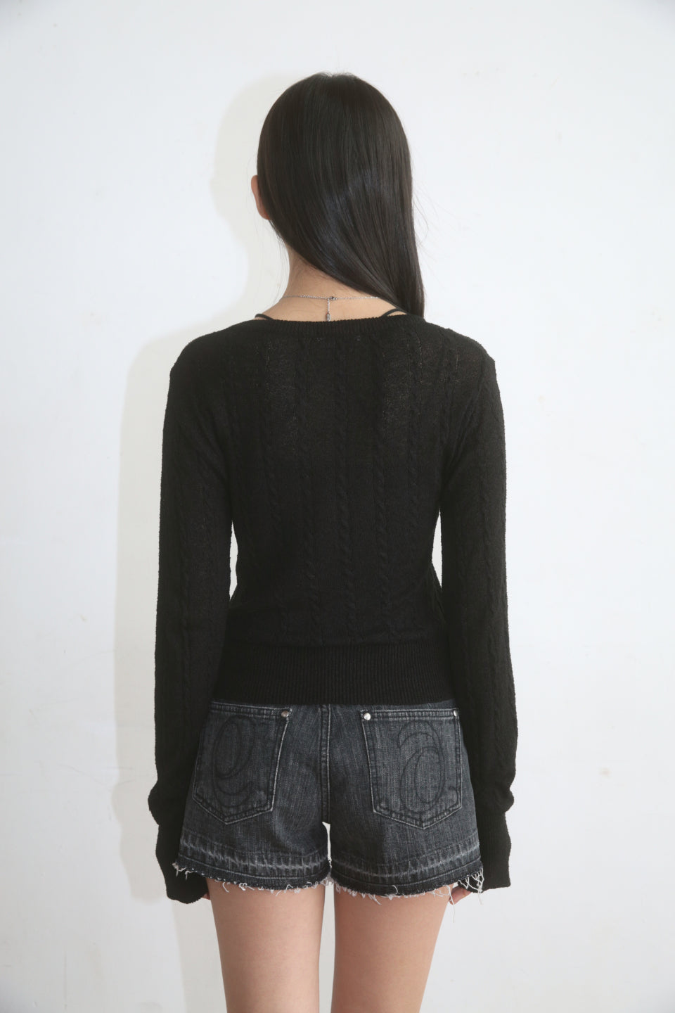 ASON MISTY KNIT BLACK