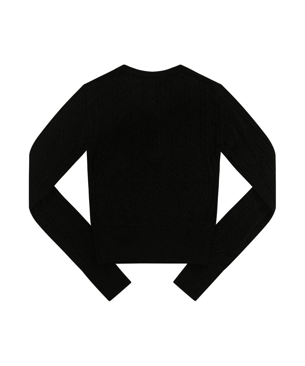 ASON MISTY KNIT BLACK
