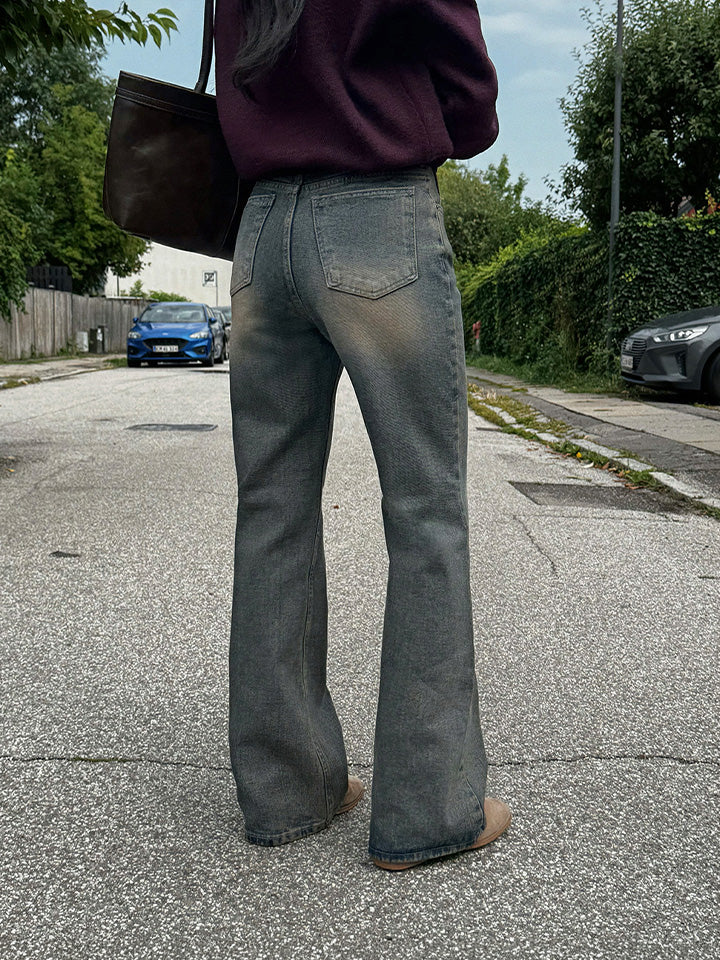 OUR MUTE SEMI-BOOTCUT DENIM PANTS - 3 COLORS