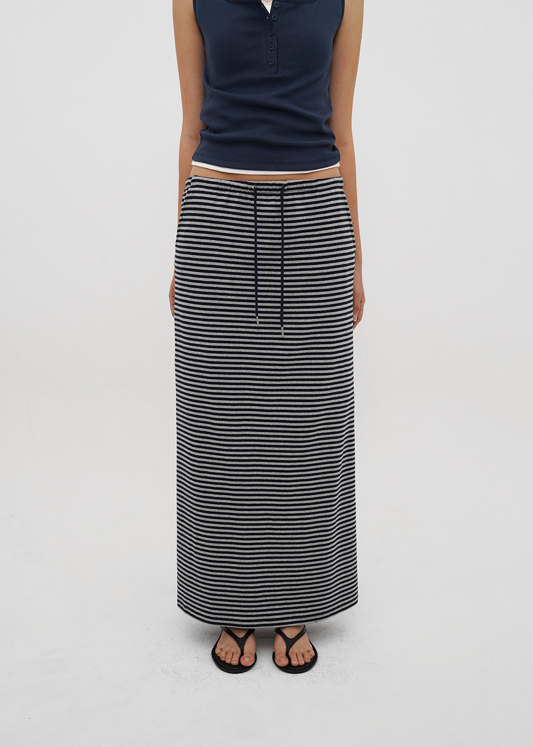 STANDARD BANDED LONG SKIRT - 4 COLORS 5