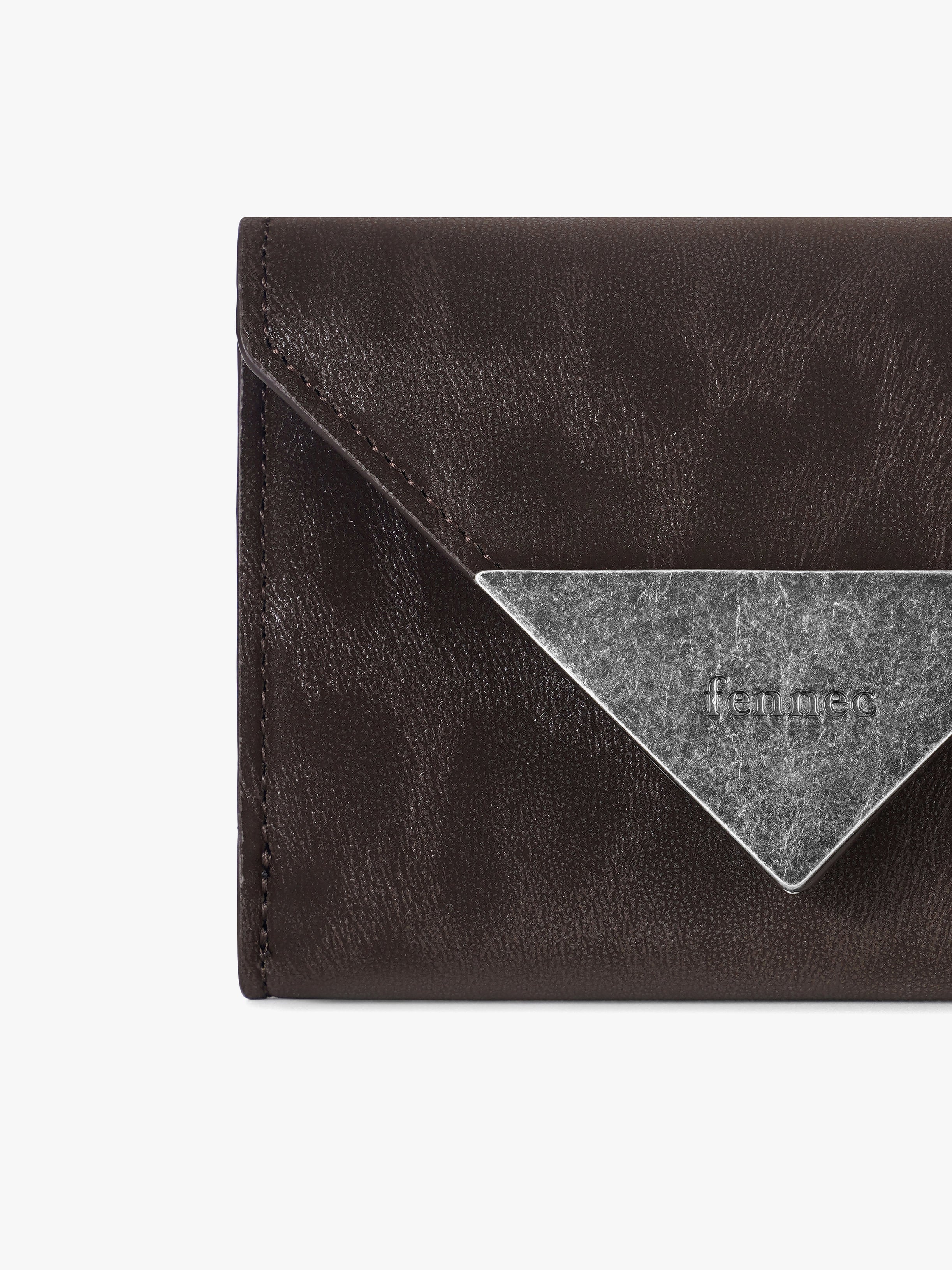 MATT TRIANGLE WALLET - LEOPARD BROWN