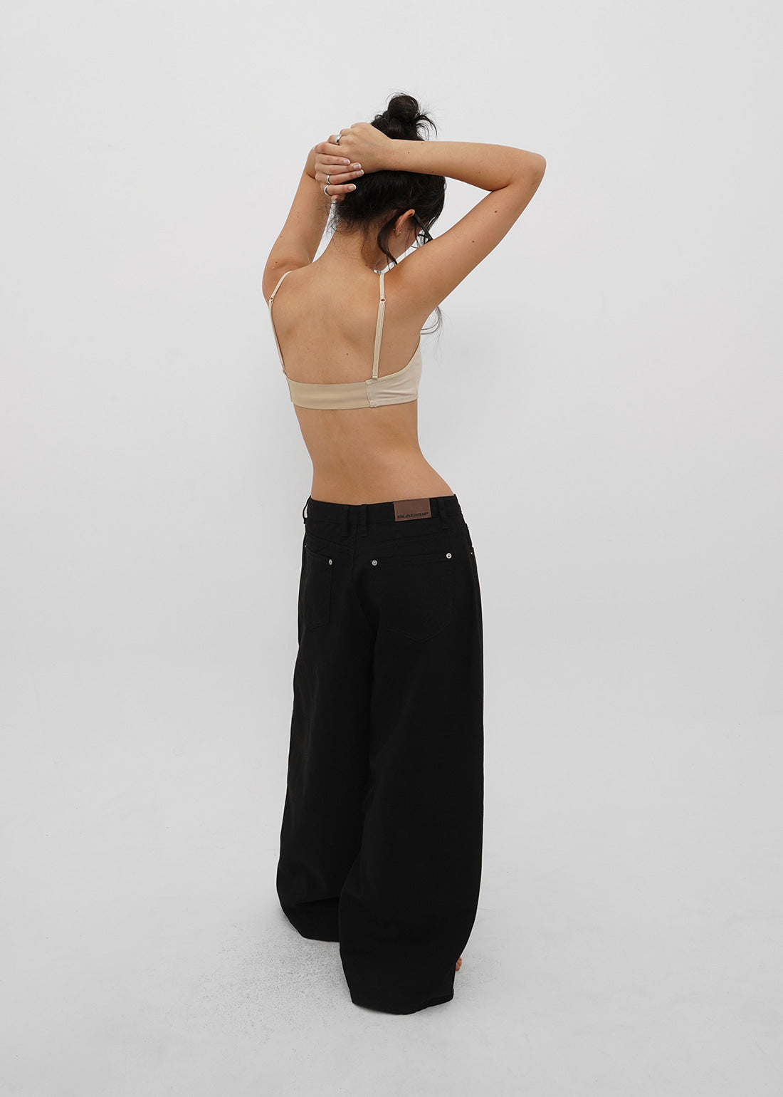 LOW WIDE COTTON PANTS - 2 COLORS 4