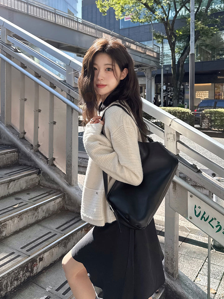 AINA TWEED KNIT CARDIGAN - 3 COLORS